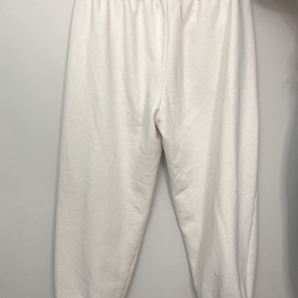 White/Cream Cozy Sweatpants - Picture 2 of 3